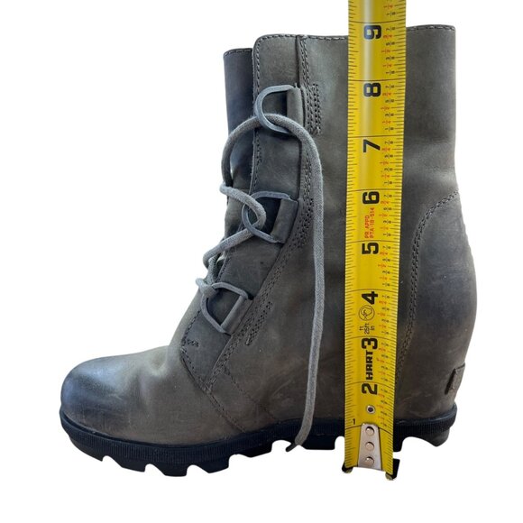 Sorel Joan Of Arctic Wedge II Boots Quarry Slate Gray Size 7 - Picture 13 of 16